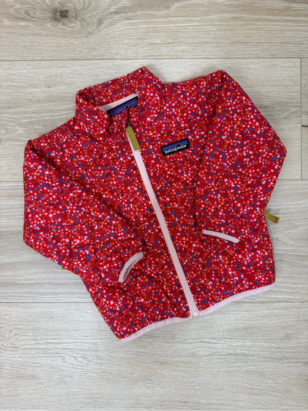 Patagonia Red Floral Nano Puff Jacket